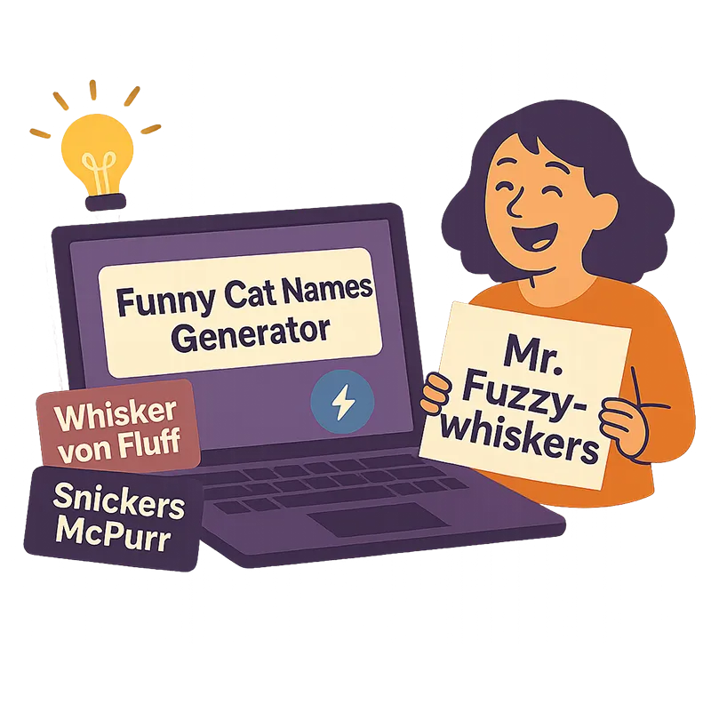 Funny Cat Names Generator Create Hilarious Names For Your Feline Friend Funny Cat Names Generator Create Hilarious Names For Your Feline Friend