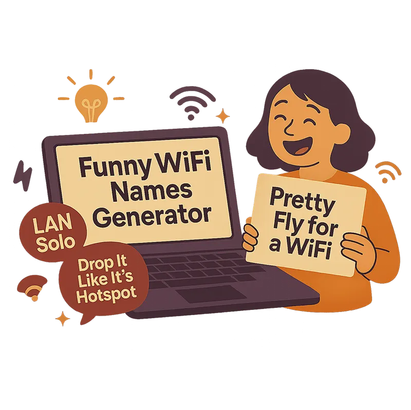 Générateur de Noms Drôles pour WiFi